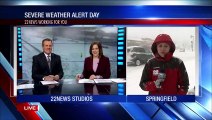 #VIRAL - 'Pot Sasquatch' interrumpe  cobertura de tormenta de nieve en Springfield