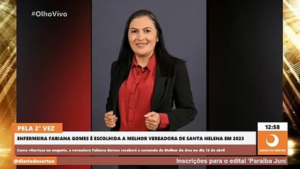 Enfermeira Fabiana Gomes é escolhida pela 2° vez a Melhor Vereadora de Santa Helena em 2023