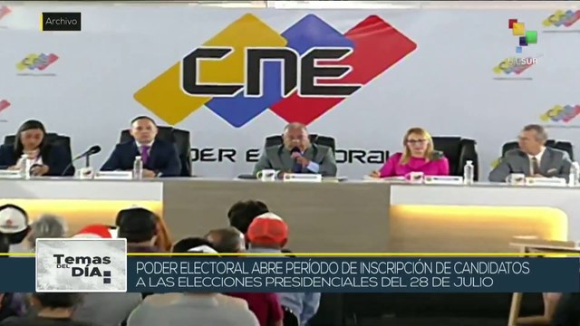 Temas del Día 21-03 En Venezuela abren inscripciones de los candidatos para las elecciones presidenciales