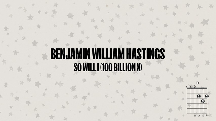 Benjamin William Hastings - So Will I (100 Billion X) (Lyrics And Chords / Live In New Bern, NC, 2024)