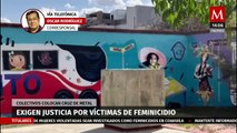 Colectivos feministas se manifiestan en Oaxaca