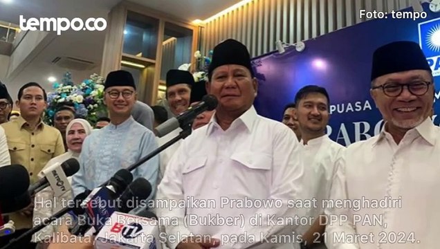 Berkoalisi Tiga Kali di Pencalonan Pilpres, Prabowo Beri Sinyal Jatah Kursi PAN Lebih Banyak di Kabinet
