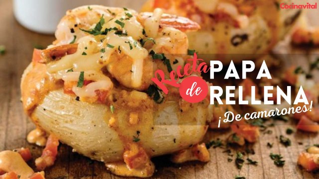 Receta de papas rellenas de camarones con chipotle | Recetas con papas | Cocina Vital