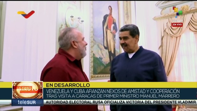 Venezuela y Cuba afianzan nexos de amistad y cooperación