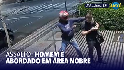 Câmeras flagram assalto na porta do Edifício Orizonte em BH
