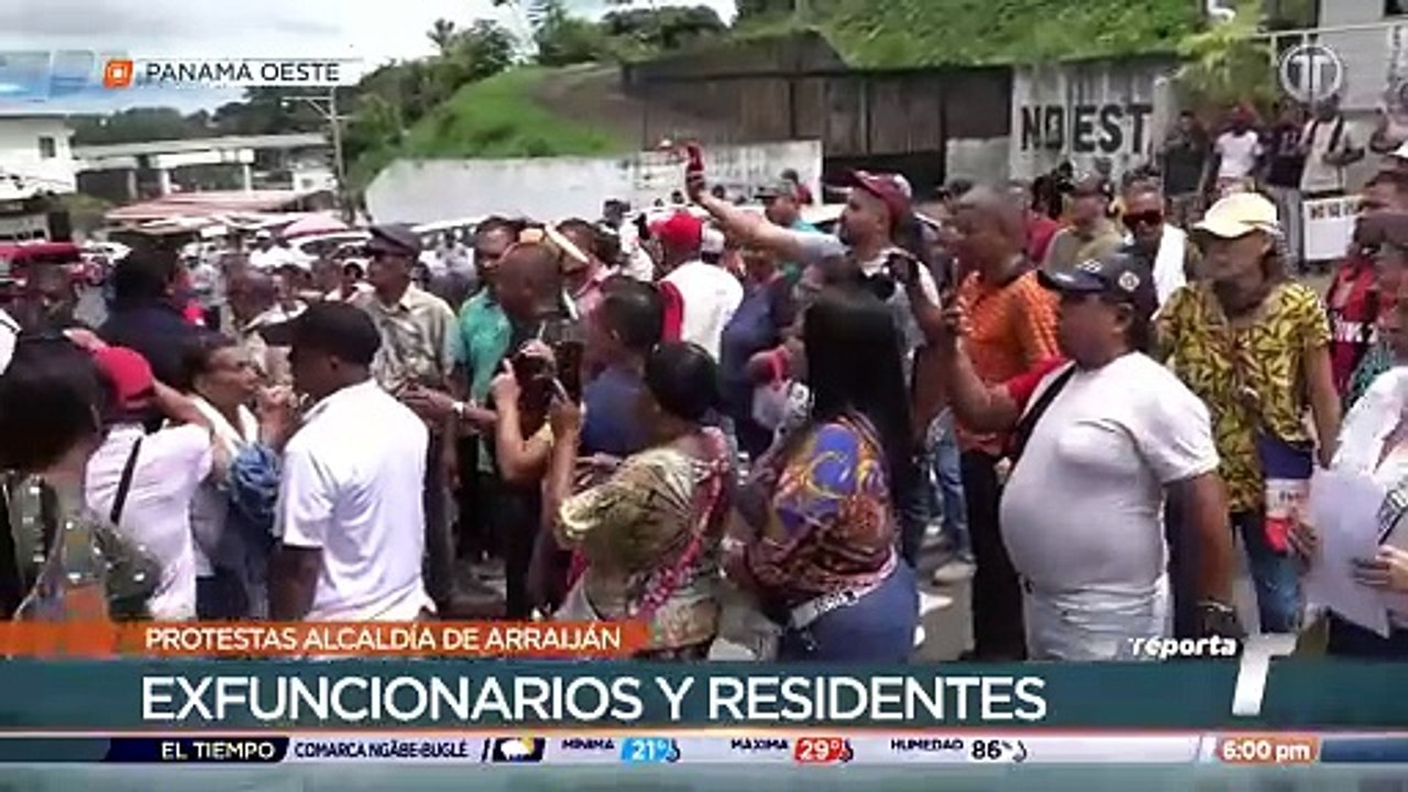 Exfuncionarios de la Alcaldía de Arraiján vuelven a protestar por pagos adeudados