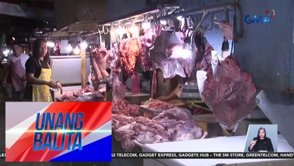 Bentahan ng karneng baboy sa Karuhatan Market, matumal pa rin dahil sa epekto ng ASF | Unang Balita