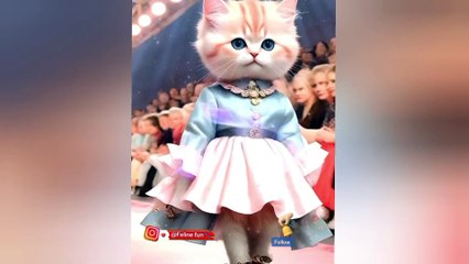 Cat fashion show..ai cat