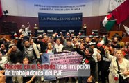 Receso en el Senado tras irrupción de trabajadores del PJF
