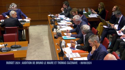 Audition à l'Assemblée nationale - Budget 2024 : audition de Bruno Le Maire et Thomas Cazenave - 09/09/2024