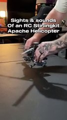 Sights and sounds of an RC Apache helicopter