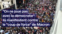 ROBIN DE BFM - Avec les manifestants à Paris contre le 