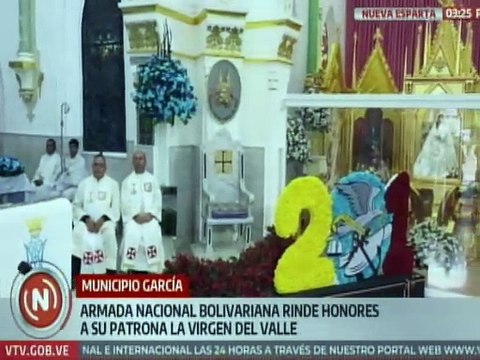 Armada Bolivariana rinde honores a la Virgen del Valle en el estado Nueva Esparta