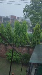 Very hard raining today