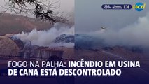 Mais imagens do incêndio que atingiu usina de cana