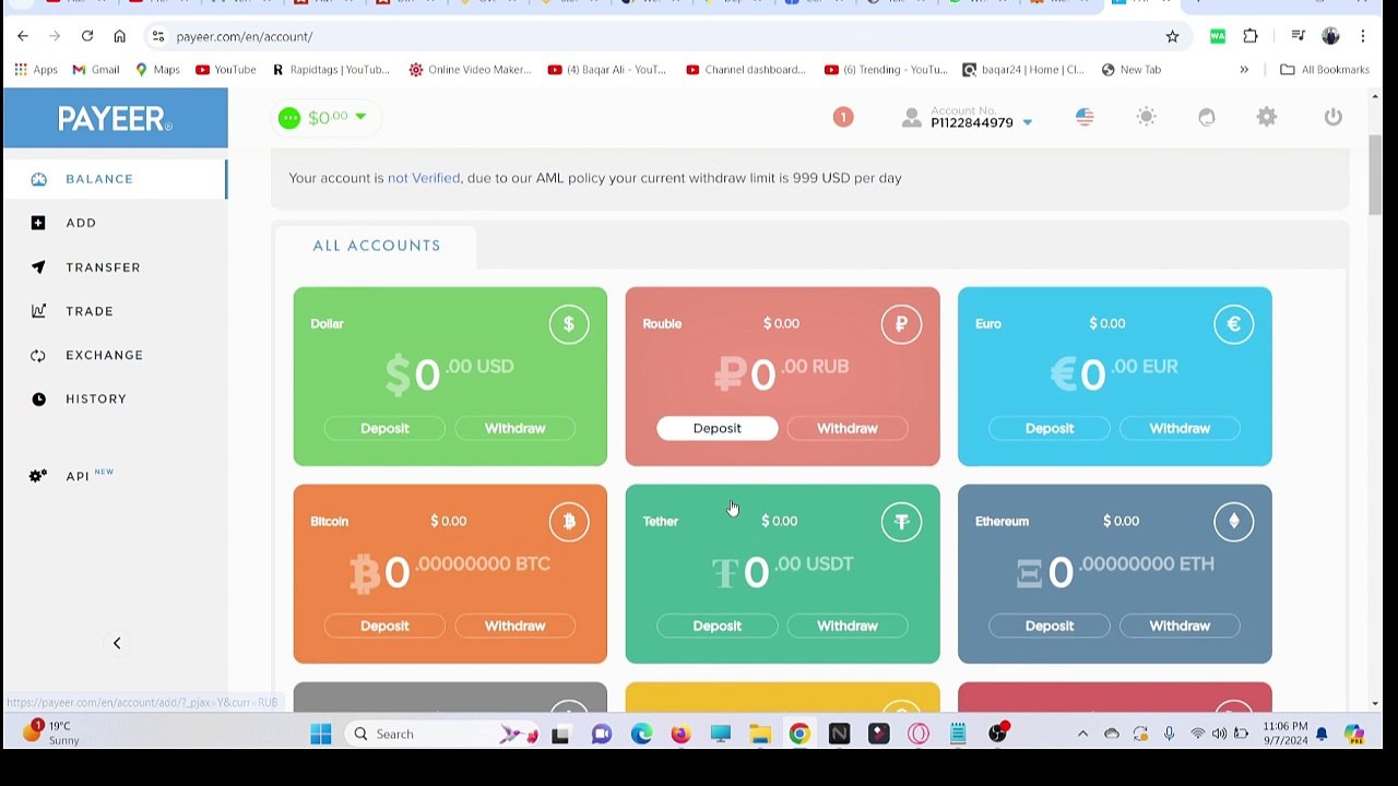 Create Payeer account in pakistan for free and earn $10 daily