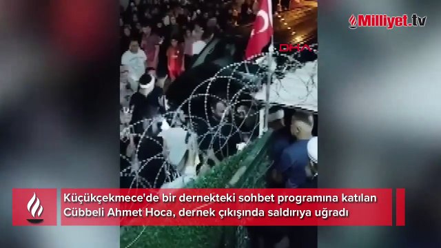 Cübbeli Ahmet Hoca'ya yumruklu saldırıya uğradı!