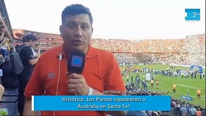 Los Pumas lograron un triunfo histórico 67-27 ante Australia