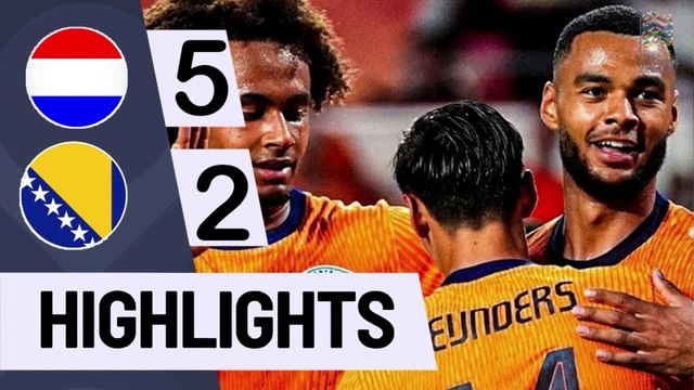 Netherlands vs Bosnia and Herzegovina 5-2 Highlights UEFA Nations League 2024-25