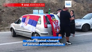 Kosovo closes two border crossings with Serbia after activists stage blockade