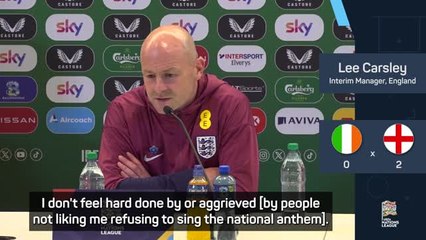 'Proudest day of my career' - Carsley not letting anthem controversy overshadow England debut