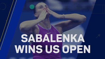 Video herunterladen: Breaking News - Aryna Sabalenka wins 2024 US Open