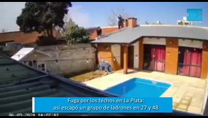 Fuga por los techos en La Plata así escapó un grupo de delincuentes en 27 y 48