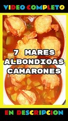 ¡Sorprendente receta! Caldo Albondigas de camarón