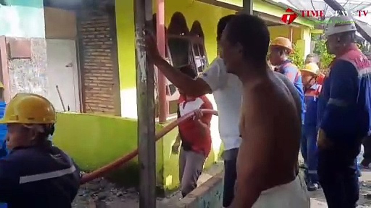 Empat Pintu Rumah Kontrakan Hanguskebakaran Terbakar di Asahan