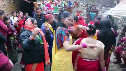 Download Video: Dance with Bride and Groom in Panchebaja | Nepalese Traditional Cultural Music Instruments |