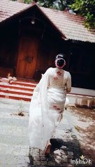 Indian beautiful girl in white saree