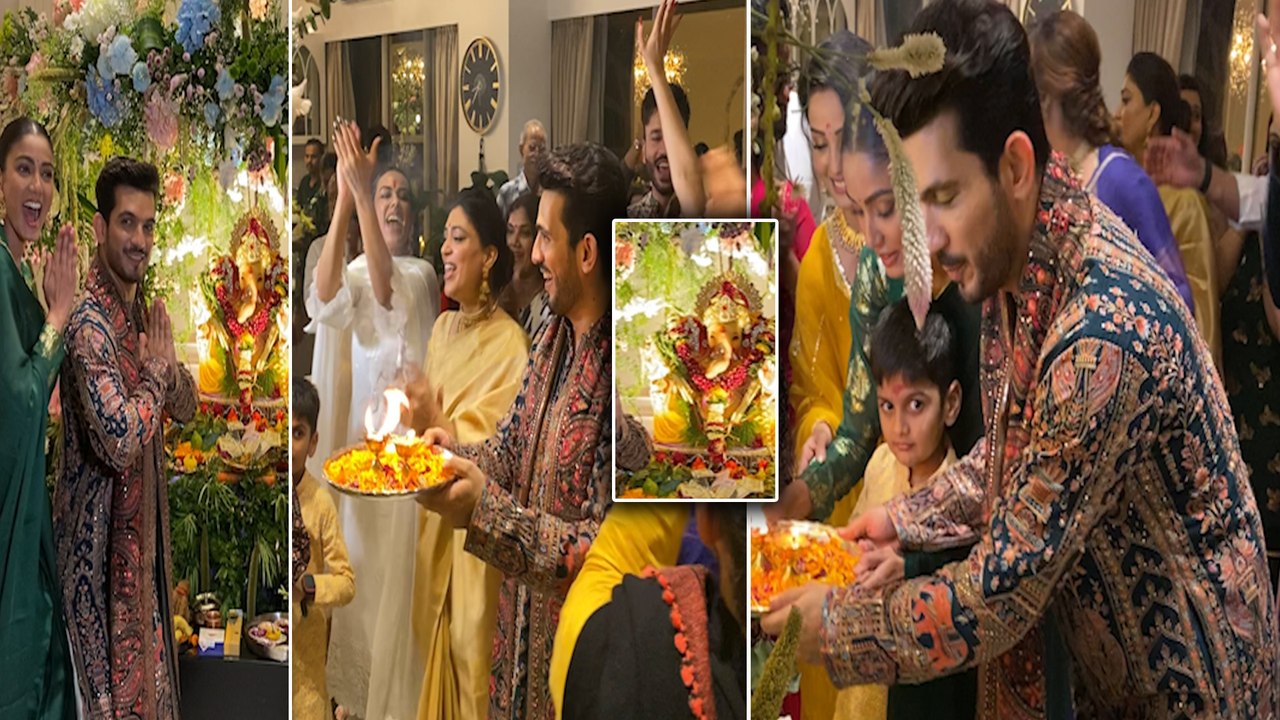 Ganesh Chaturthi 2024: Arjun Bijlani के घर बप्पा के दर्शन करने पहुंचे Celebs ने किया जमकर Dance