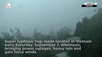 Super Typhoon Yagi slams into Vietnam with intense downpour