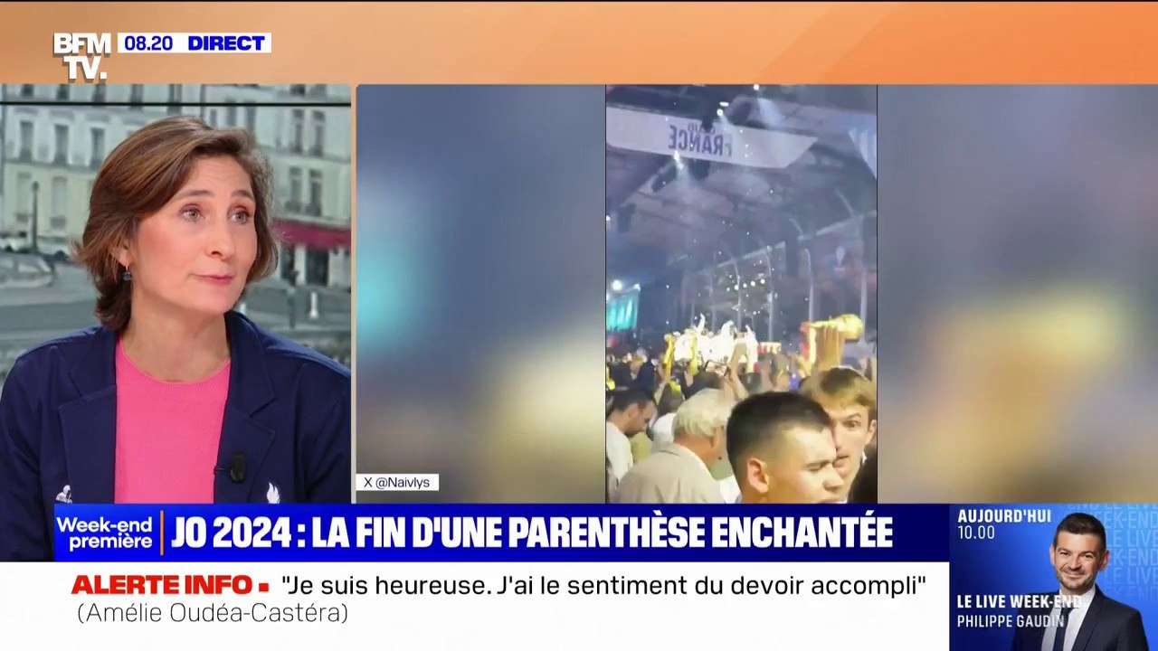 À l'heure de la fin des Jeux paralympiques, Amélie Oudéa-Castéra a le "sentiment du devoir accompli"