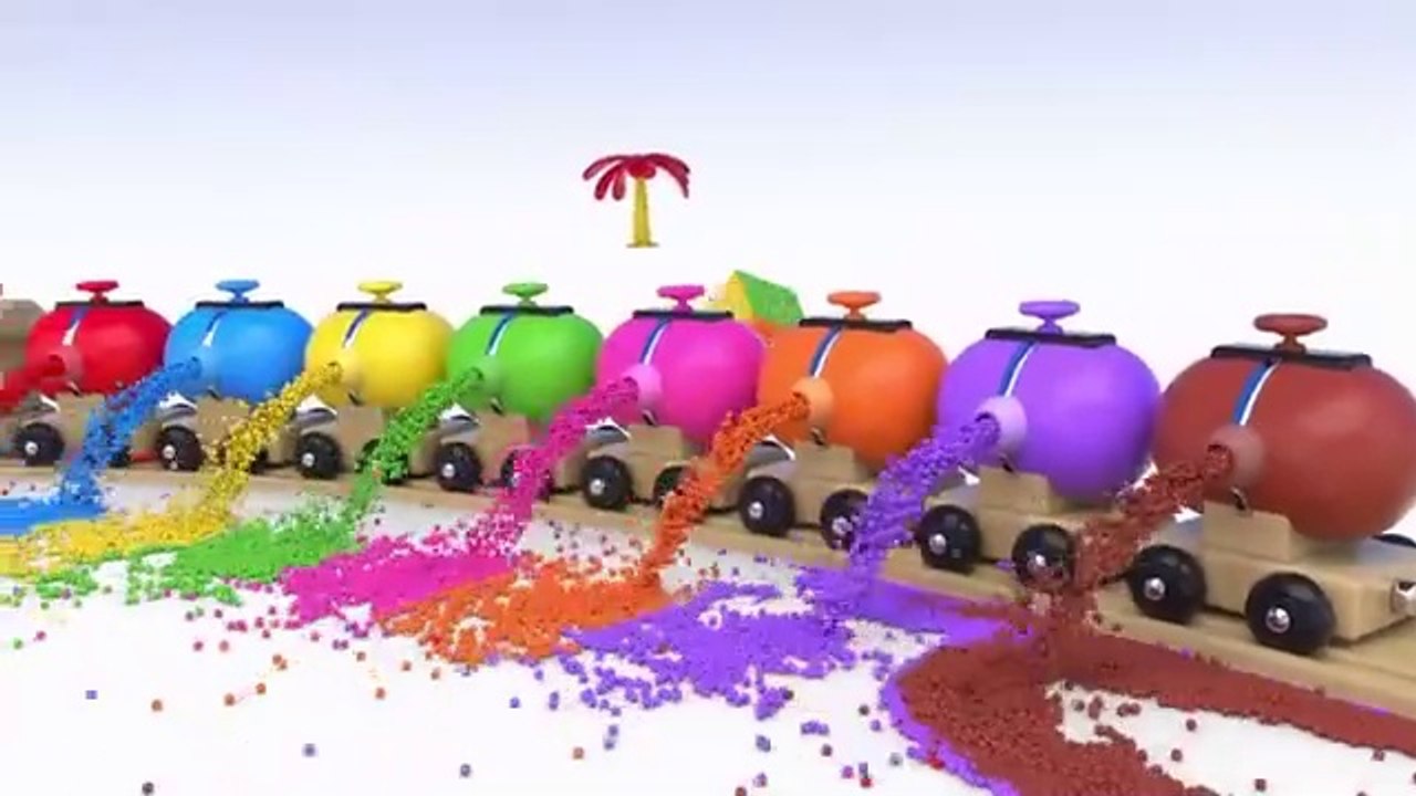 Colors with Preschool Toy Train and Color Balls - Shapes & Colors ...