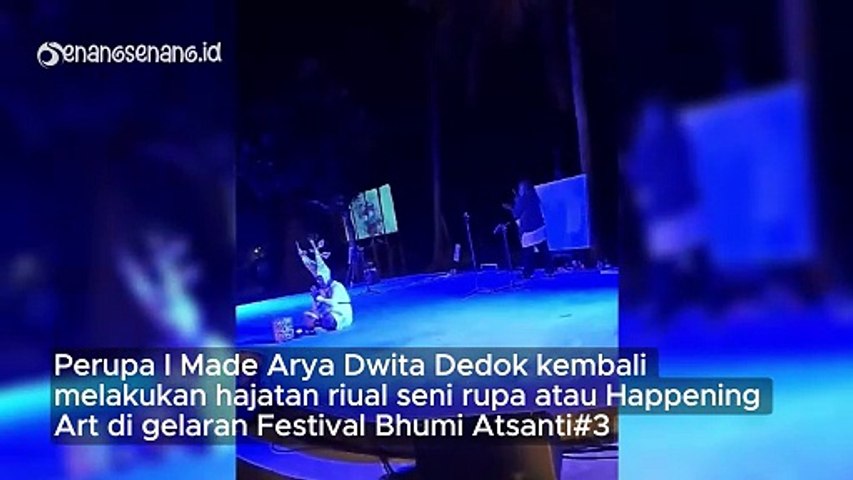 Ritual Seni Rupa I Made Arya Dwita Dedok di Festival Bhumi Atsanti