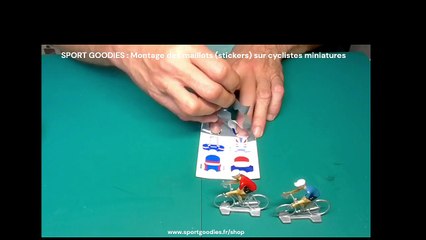 Sport Goodies Montage des Stickers sur cyclistes miniatures