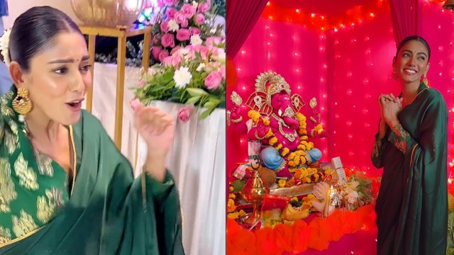 Ganesh Chaturthi 2024: Sana Makbul Takes Ganpati Bappa Blessings Video Viral, Fans Angry Reaction