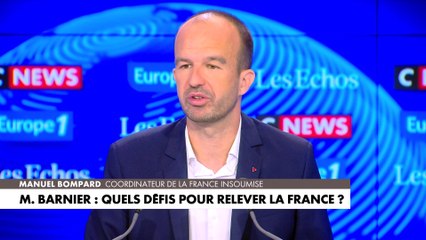 Download Video: Manuel Bompard à propos de la nomination de Michel Barnier : «La politique qui sera mise en place s'inscrit dans la continuité du Macronisme»