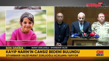 Narin'in cansız bedeni bulundu! Diyarbakır Valisi'nden açıklama