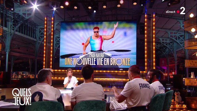 Face à Léa Salamé, l'athlète paralympique Rémy Boullé se livre sur ses échanges avec le président de la République dans Quels jeux ! sur France 2
