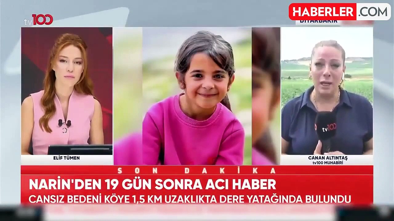Narin'in acı haberi sonrası 19 gündür olay yerinde olan muhabir gözyaşlarına hakim olamadı
