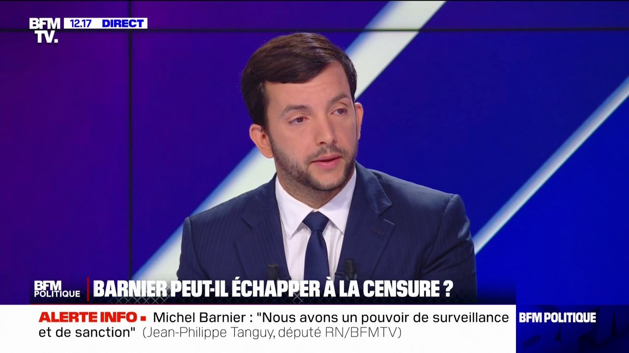 "C'est un mauvais signal": Jean-Philippe Tanguy (RN) réagit à la nomination de Jérôme Fournel en tant que directeur de cabinet de Michel Barnier