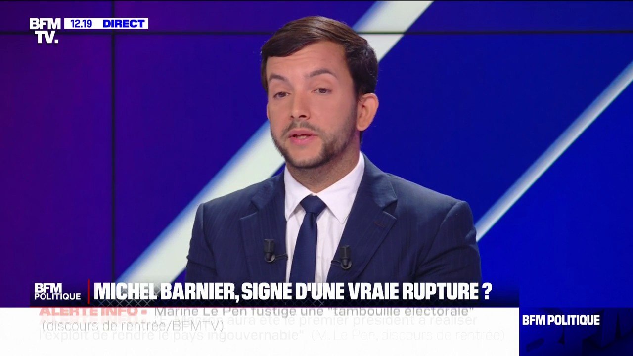 Vote du budget: si Michel Barnier utilise le 49.3, "il aura de très grandes difficultés avec nous", assure Jean-Philippe Tanguy (RN)