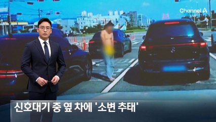 신호대기 중 옆 차에 ‘소변 추태’