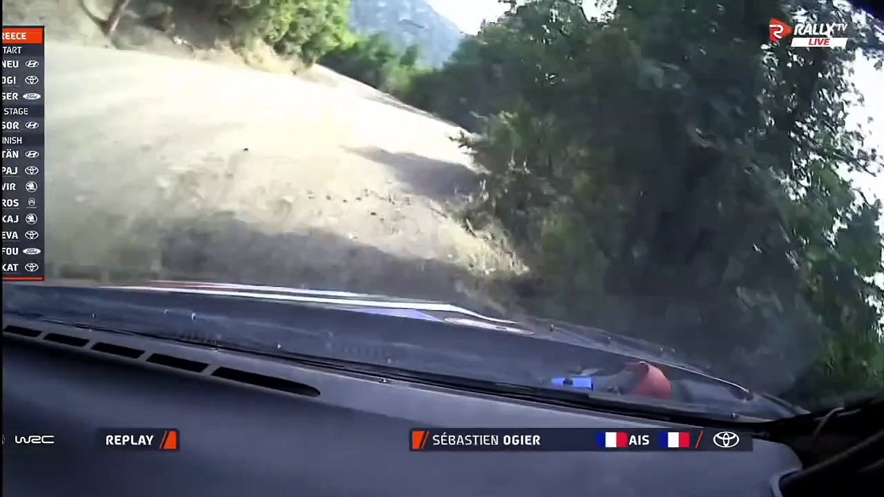 WRC 2024 Greece Power Stage Ogier Big Crash Rolls