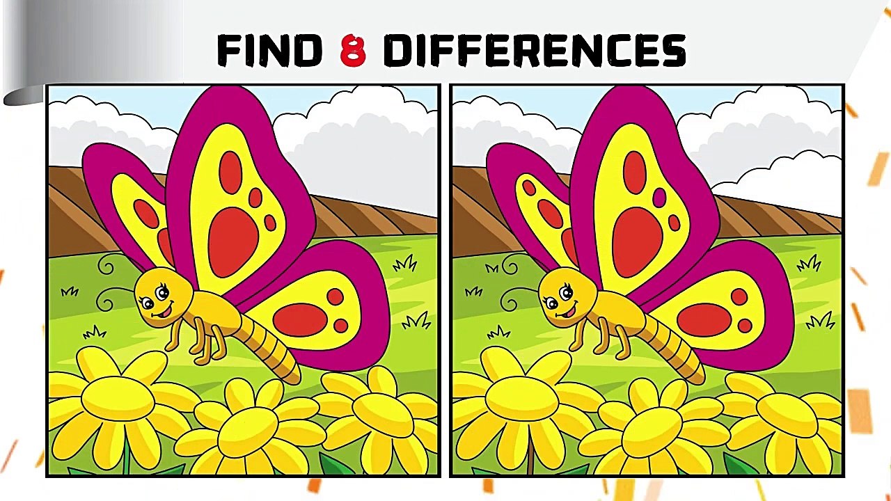Spot the difference _ only few genius can find 8 differences _ find differences _ puzzle game