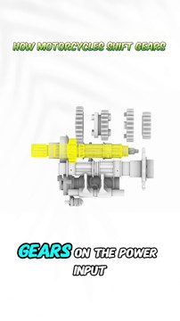 How Motorcycles Shif Gears ⚙️ Explained with 3D Animation