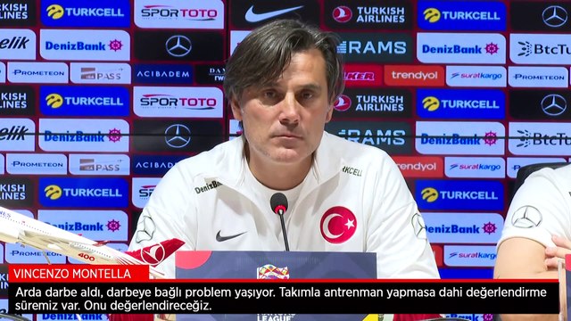 Montella'dan Arda Güler ve Barış Alper açıklaması