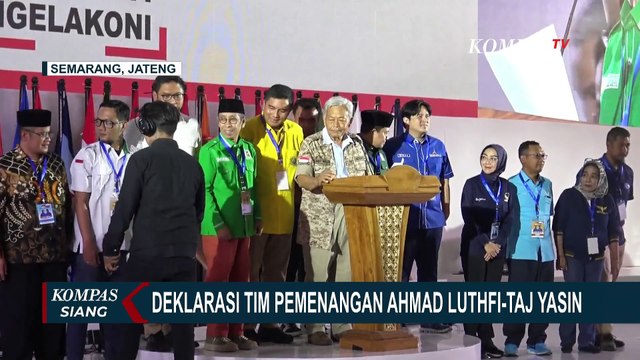 Bibit Waluyo Pimpin Pengukuhan 200 Orang Tim Pemenangan Ahmad Luthfi-Taj Yasin di Pilgub Jateng